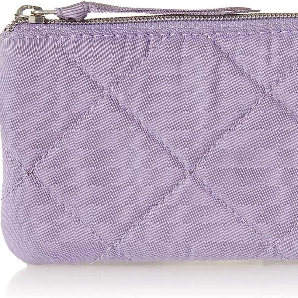 Vera Bradley * Women's Performance Twill Zip ID Case Wallet * Lavender Sky *NWT* - Picture 2 of 2